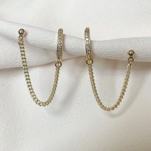 Pavé Chain Link Earrings